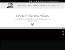 Tablet Screenshot of manleyfilms.com